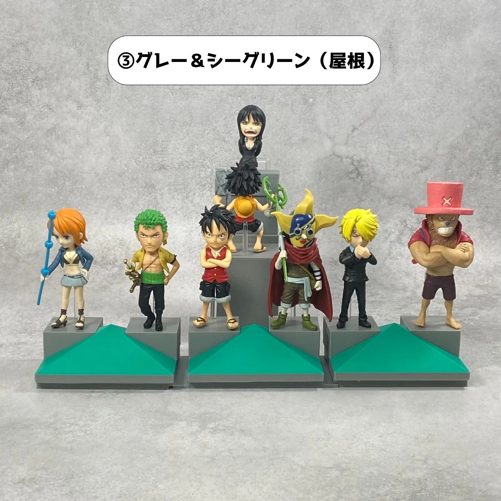 自作台座のみ【タイプB 】 ワンピース ワールドコレクタブルフィギュア 