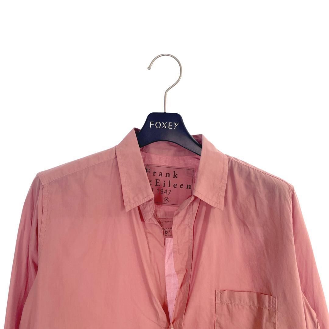 美品】 Frank＆Eileen 長袖 スキッパー シャツ S くすみピンク - メルカリ
