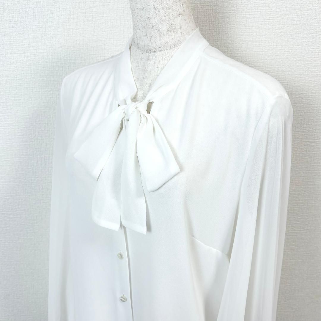 トップス 【美品】 NARACAMICIE 長袖リボンタイブラウス フレア袖 1 