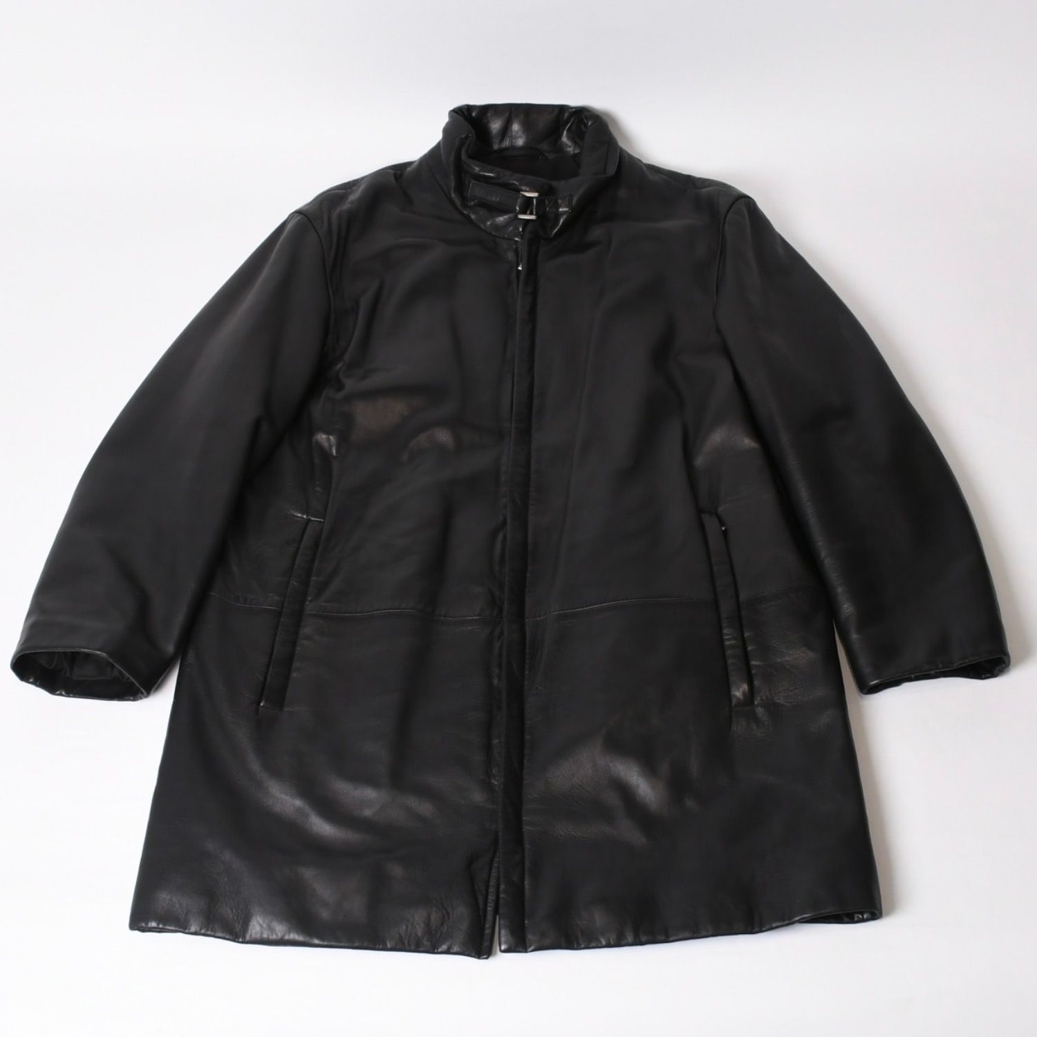 極美品 HUGO BOSS ヒューゴボス レザージャケット コート ラムスキン 