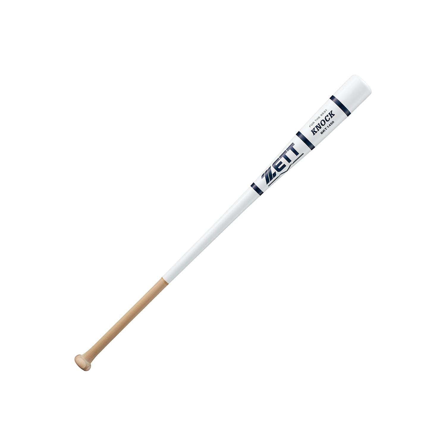 新品 野球 バット 軟式 ゼット ZETT ノック 木製 硬式軟式兼用 BKT1450 ホワイト(1100)/89cm - 9,595円