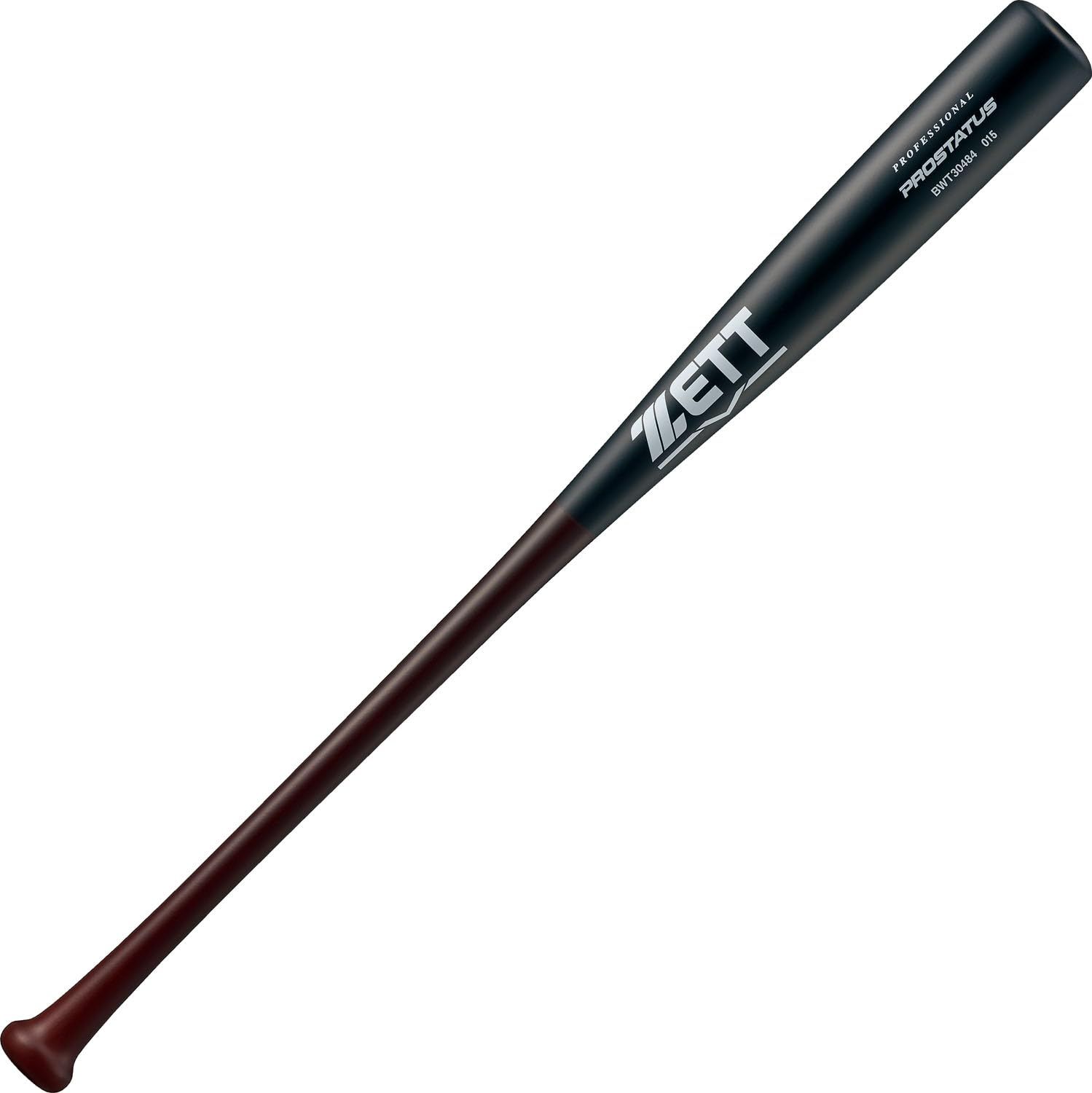 新品 ゼット(ZETT) 軟式野球 バット プロステイタス 84cm 800g平均 薄ダーク×ブラック(3719SA) 日本製 BWT30484