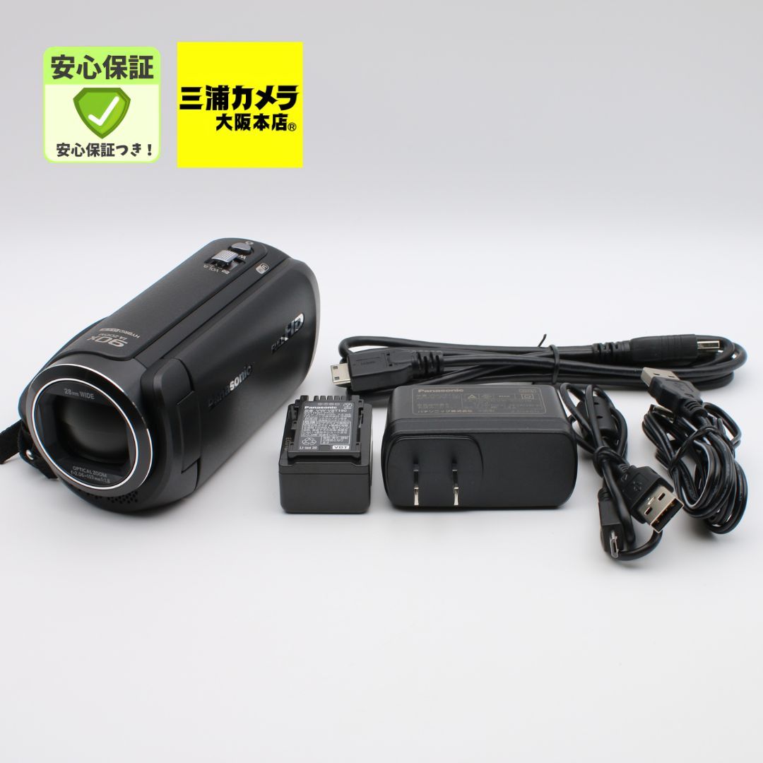 ほぼ新品】 Panasonic HC-V495M ブラック HDビデオカメラ 内蔵メモリー