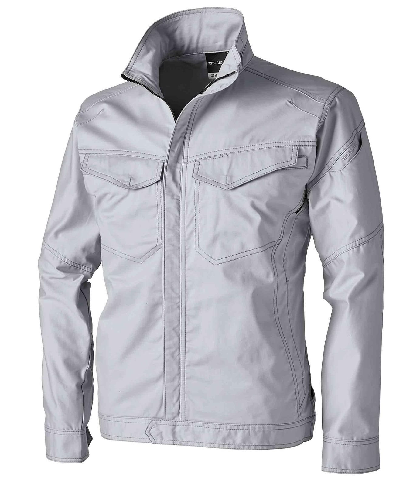 新品 TS DESIGN ハイブリッドコットンライトジャケット 春夏用 シルバーグレー 3606 25 M