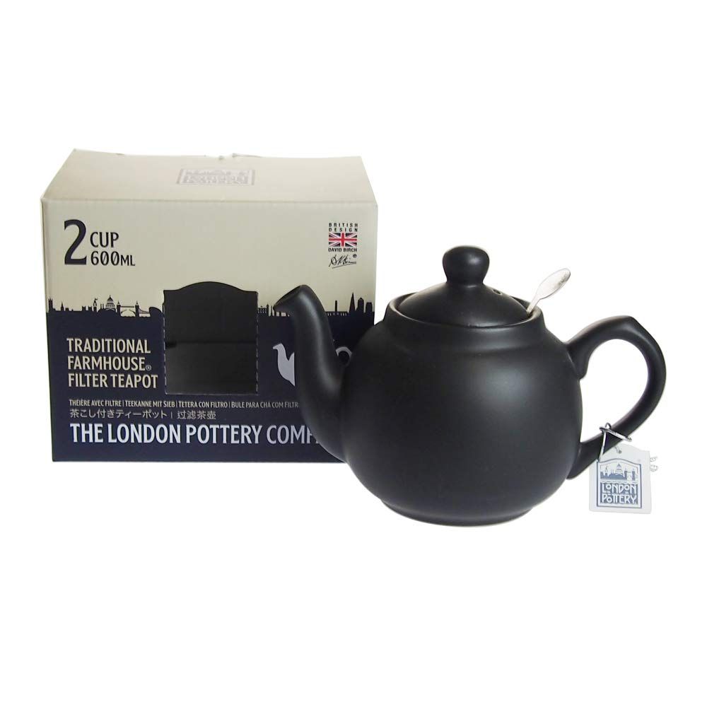 新品 LONDON POTTERY(ロンドンポタリー) ファームハウス ティーポット 2カップ用 マットブラック 580121