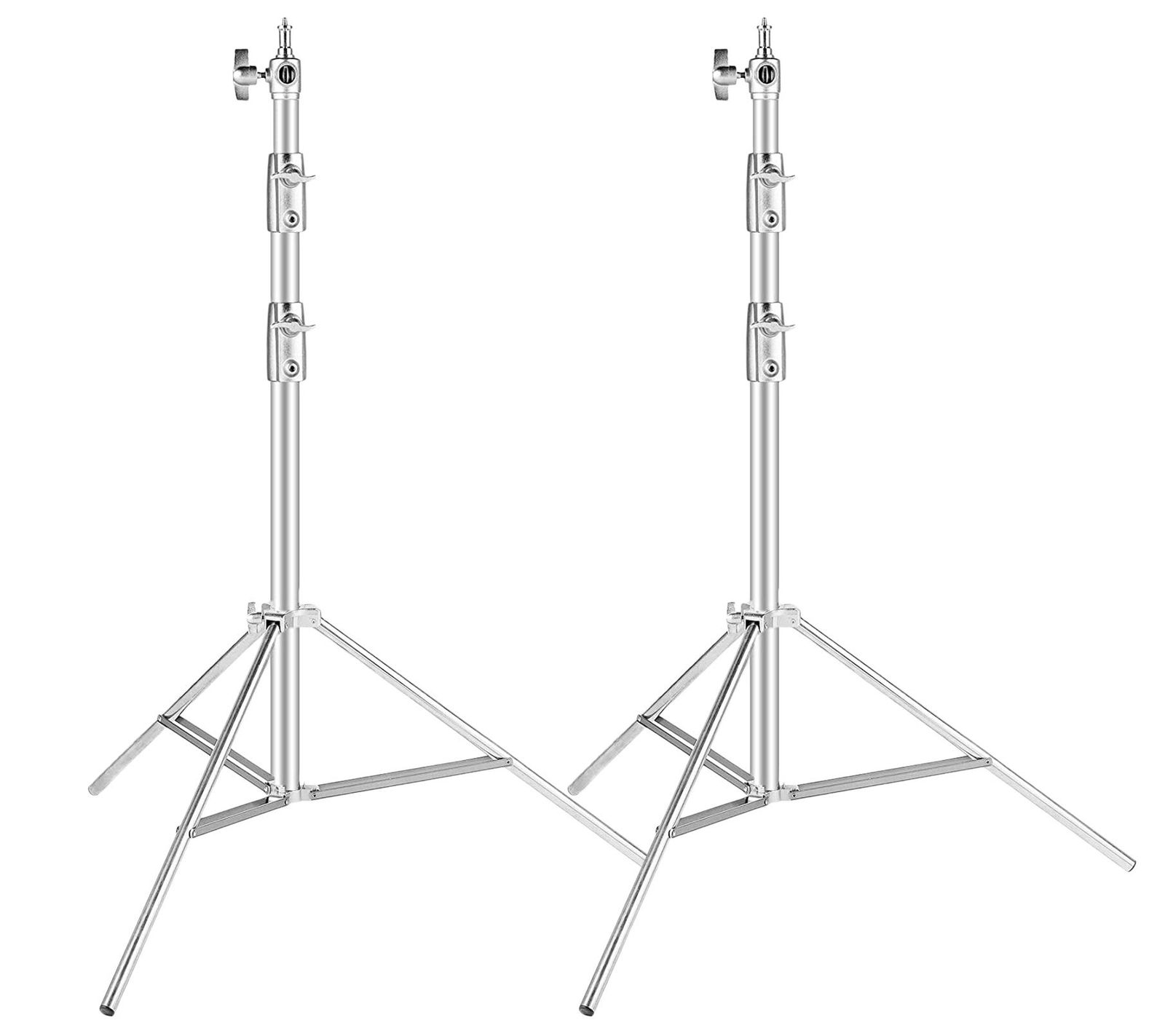 新品 Selens ライトスタンドキット ステンレスチール製 220cm/6.6ft 高さ調節可能 耐荷重5kg 1/4-3/8ネジ変換 ランプスタンド 照明スタンド スタジオ撮影 ソフトボックス スピートライトなど対応