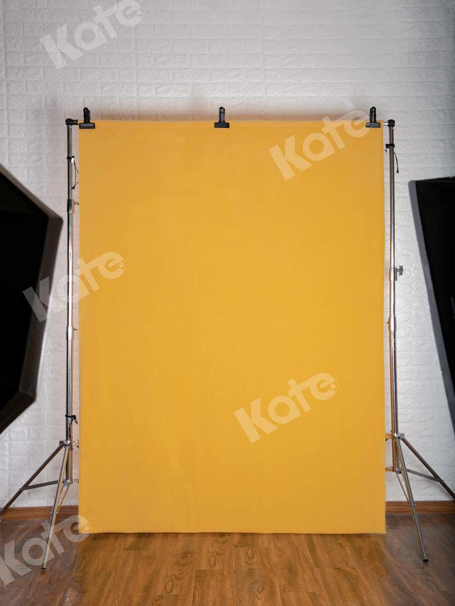新品 Kate 1.5x2.2m 黄色 無地の色 背景布 明るい 黄色 背景紙 ポートレート写真の背景 写真撮影用 背景 布 カスタマイズ可能背景