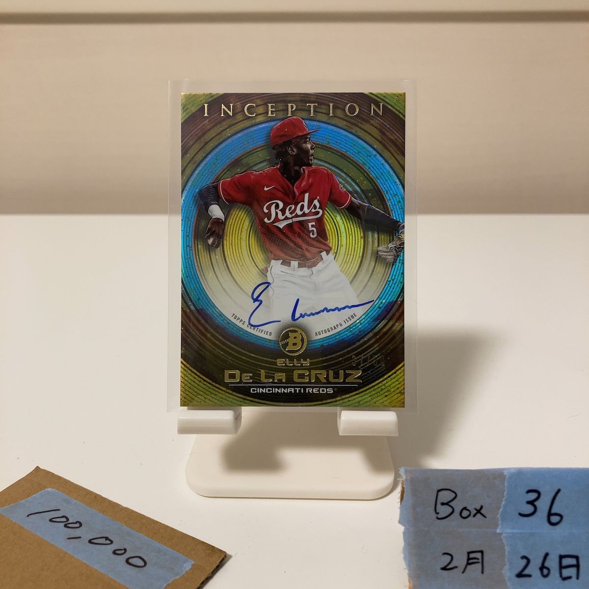 2022 Topps Bowman Elly De La Cruz 直筆サインカード Cincinnati Reds 