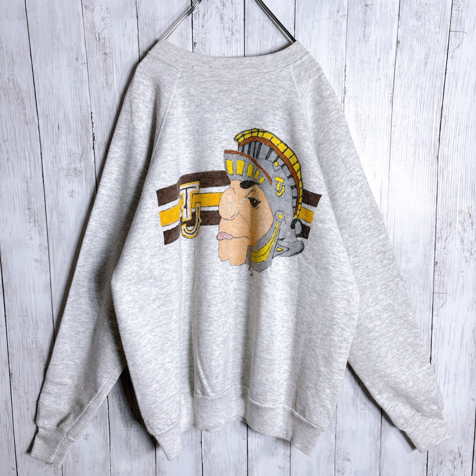入手困難】80s～90s USA Vintage 古着 グレー ラグラン スウェット 