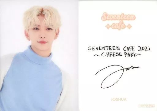 中古】コレクションカード(男性) SEVENTEEN/JOSHUA(ジョシュア)/裏面