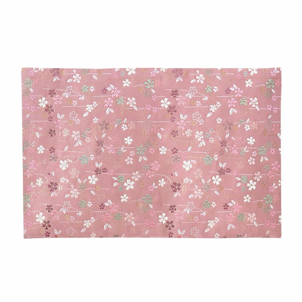 新品 なーむくまちゃん工房 さくら柄 経机掛け 高級京型金襴敷物 防炎加工 サイズ28.5cm×44cm (18号 004．ピンク)