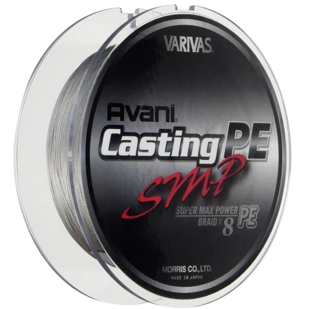 新品 VARIVAS(バリバス) PEライン アバニ キャスティングPE スーパーマックスパワー 600m 10号 MAX150lb 8本 ステルスグレー