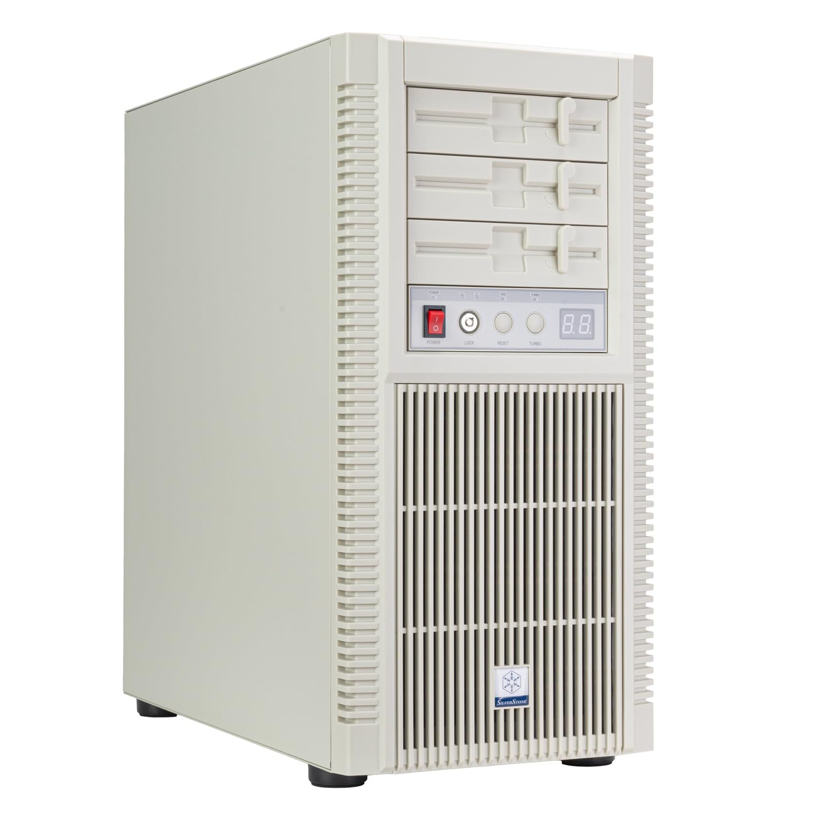 新品 Silverstone SST-FLP02W PCケース 据え置き ATX レトロ仕上げ ホワイト 国内正規代理店品