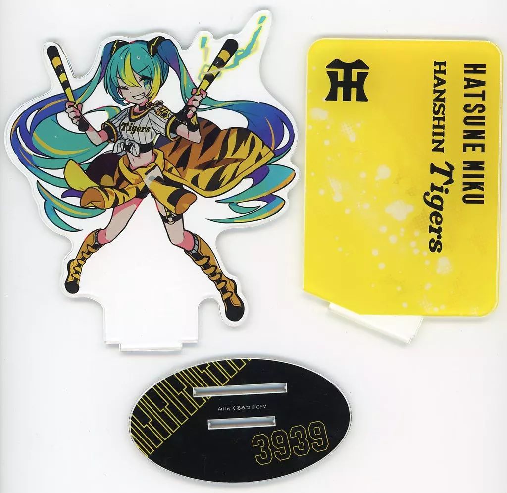 中古】アクリルスタンド・アクリルパネル 初音ミク(阪神タイガース 