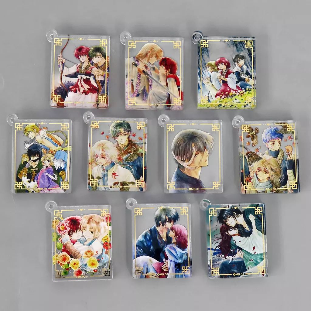 暁のヨナ 大原画展 トレーディング箔押しキーホルダー 全10種 コンプリート 暁のヨナ 大原画展 トレーディング箔押しキーホルダー 全10種