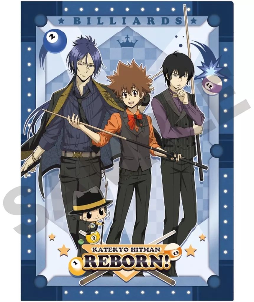 家庭教師ヒットマンREBORN！ A4クリアファイルまとめ売り 新品】クリアファイル 集合(ブルー) A4シングルクリアファイル 「家庭