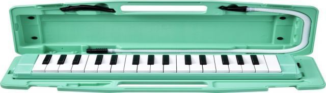 【送料無料】ゼンオン けんばんハーモニカ C-32G GREEN ハードケース入り