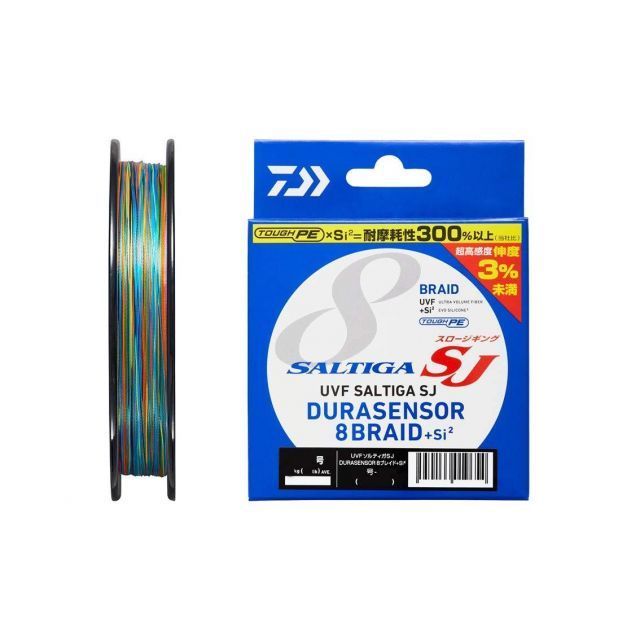 【送料無料】ダイワ(DAIWA) PEライン UVFソルティガSJデュラセンサー×8+Si2 0.8号 600m 5カラー(カラーマーキング付)
