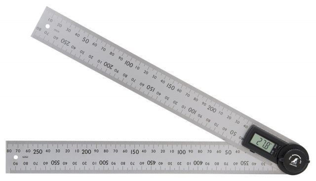 【送料無料】シンワ測定(Shinwa Sokutei) デジタルプロトラクター ホールド機能付 30cm 62496