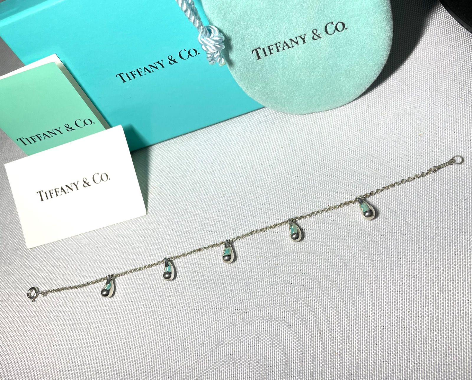 美品 希少 Tiffany ティファニー エルサペレッティ 5 ティアドロップ