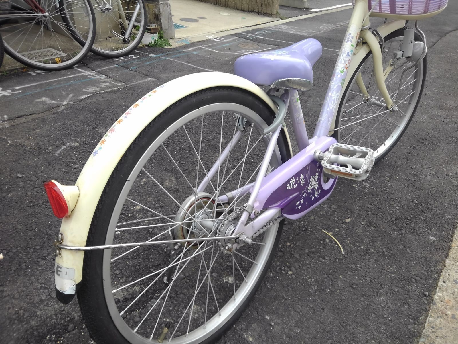 引き取り限定！(名古屋市昭和区)中古子供自転車4048 前後タイヤ 