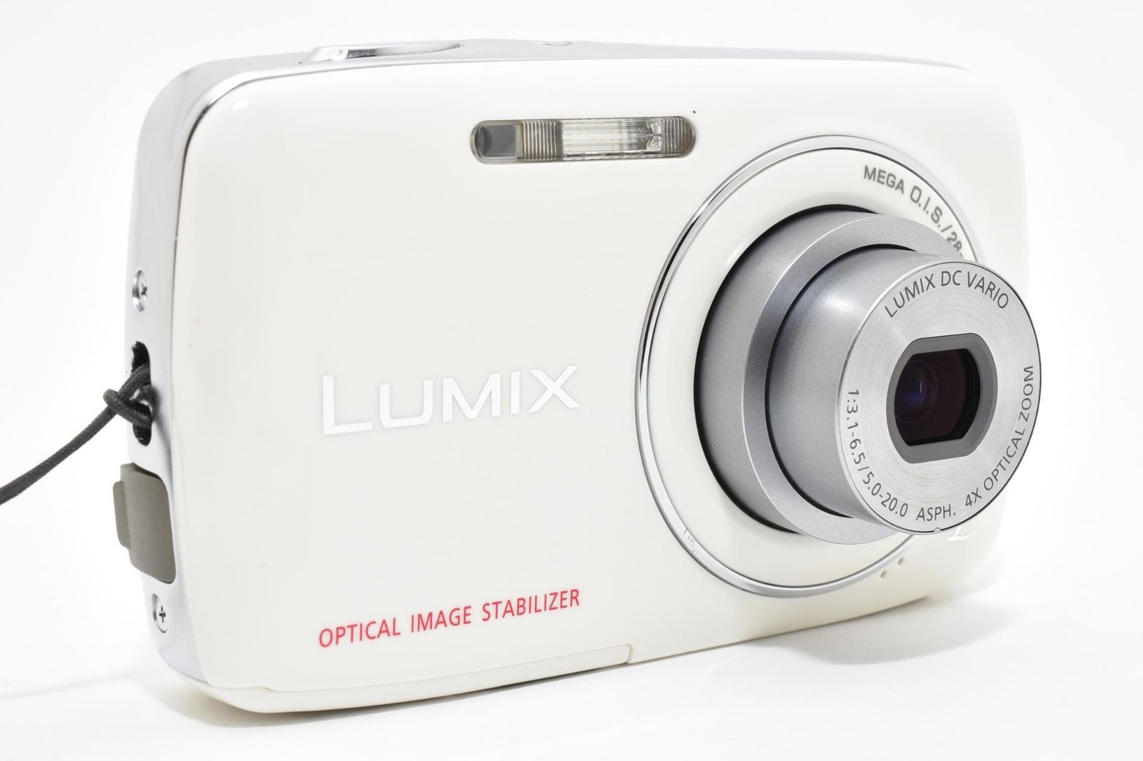 【美品】Panasonic LUMIX DMC-S1 ホワイト 箱つき　コンデジ カメラ Panasonic LUMIX DMC-S1 ホワイト デジタルカメラ コンデジ