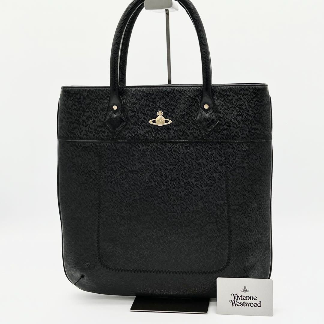 廃盤・美品】Vivienne トートバッグ 蟻柄 オーブ A4可能 ブラック 