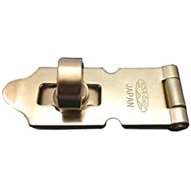 【送料無料】清水 ストロング掛金 真鍮 ヘッダー付P 75mm