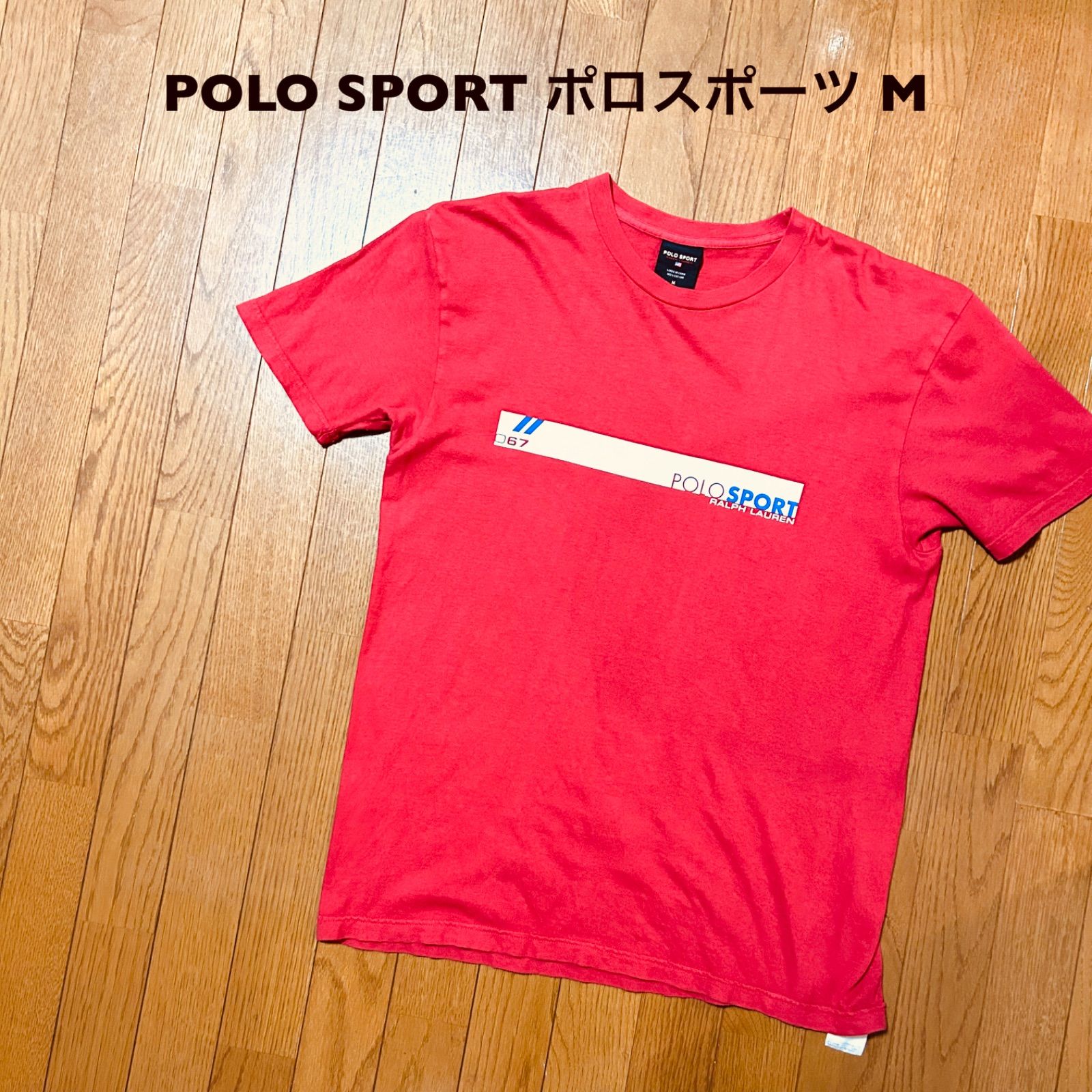 Mサイズ！ポロスポーツ POLO SPORT古着半袖Tシャツ 赤 - メルカリ