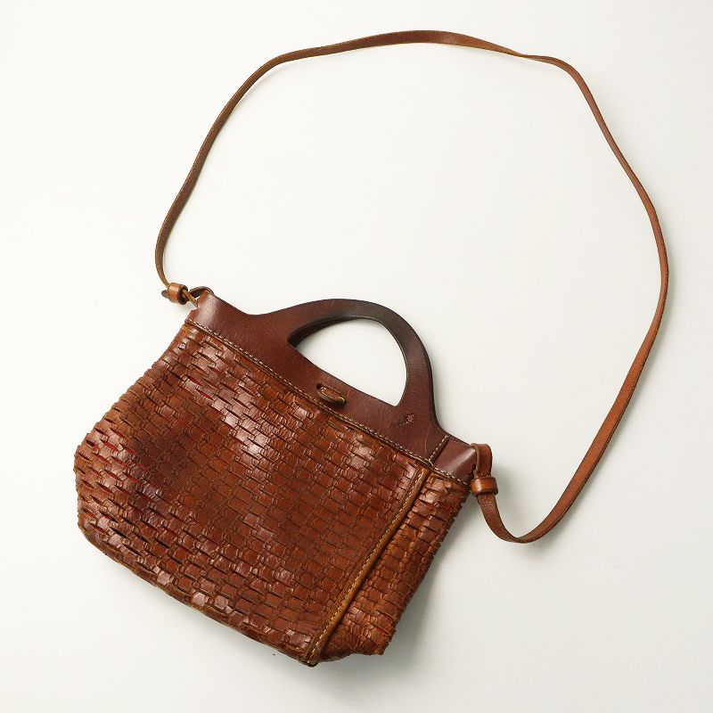 アンリークイール HENRY CUIR メッシュレザー ショルダーバッグ アンリークイール HENRY CUIR メッシュレザー ショルダーバッグ
