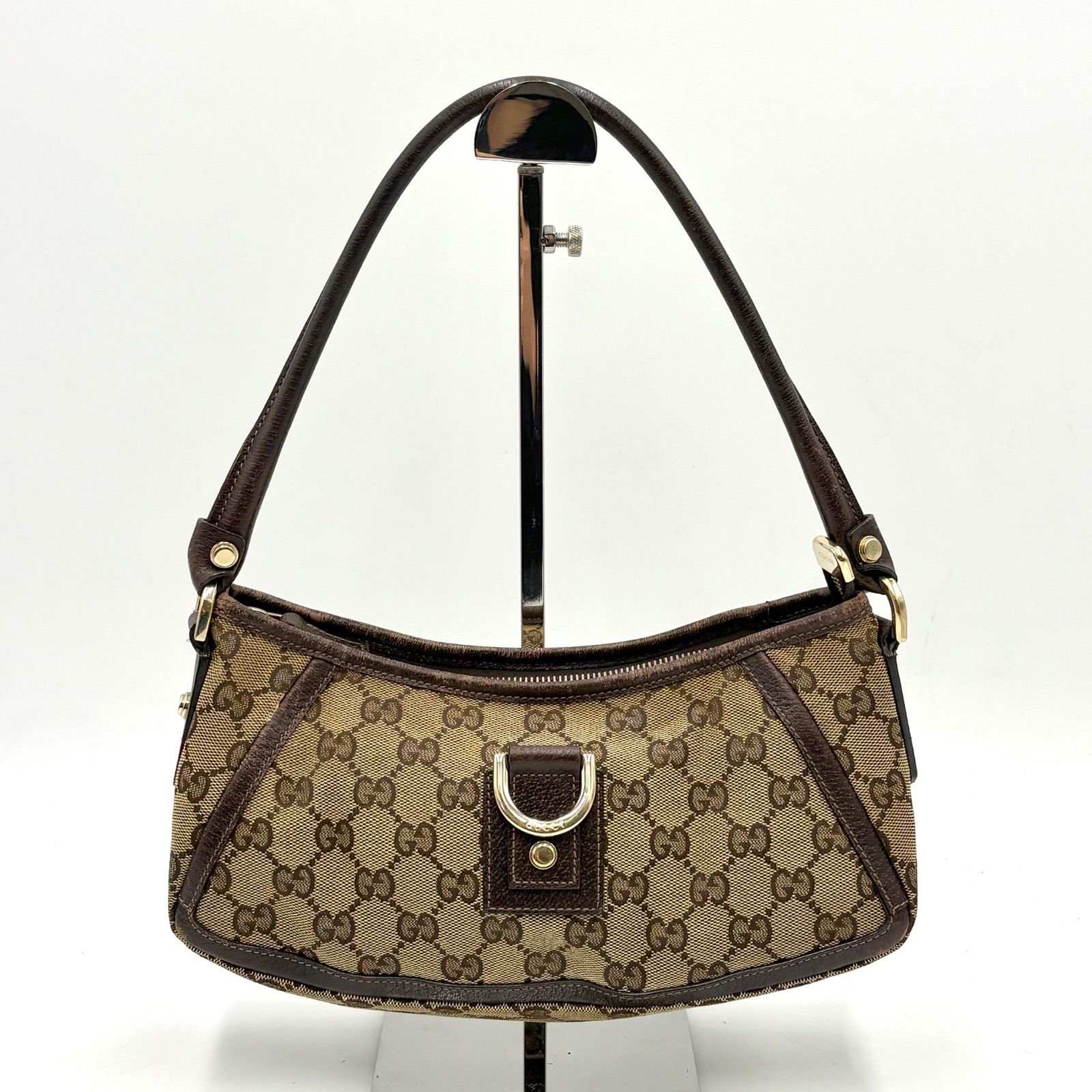 GUCCI グッチ アビー GGキャン バス ワンショルダーバッグ 金具 極美品