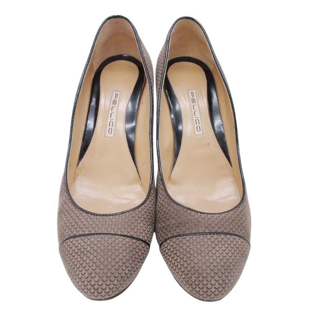 良品 PELLICO ペリーコ レザー パンプス ラウンドトゥ シューズ 良品 PELLICO ペリーコ レザー パンプス ラウンドトゥ シューズ