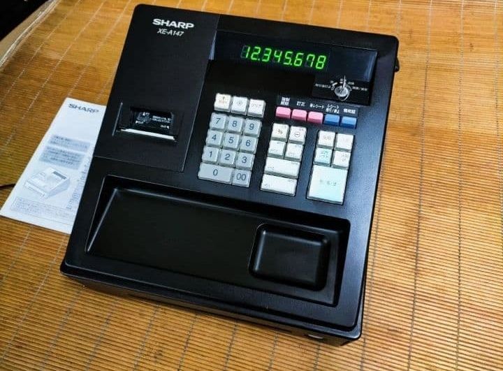 シャープレジスター XE-A147 PC連携売上管理フル設定無料 003011