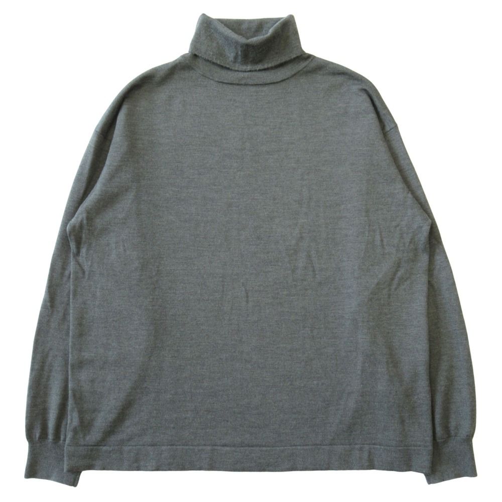 美品 LIDNM リドム ニット SUPER FINE WOOL TURTLE スーパー ファイン