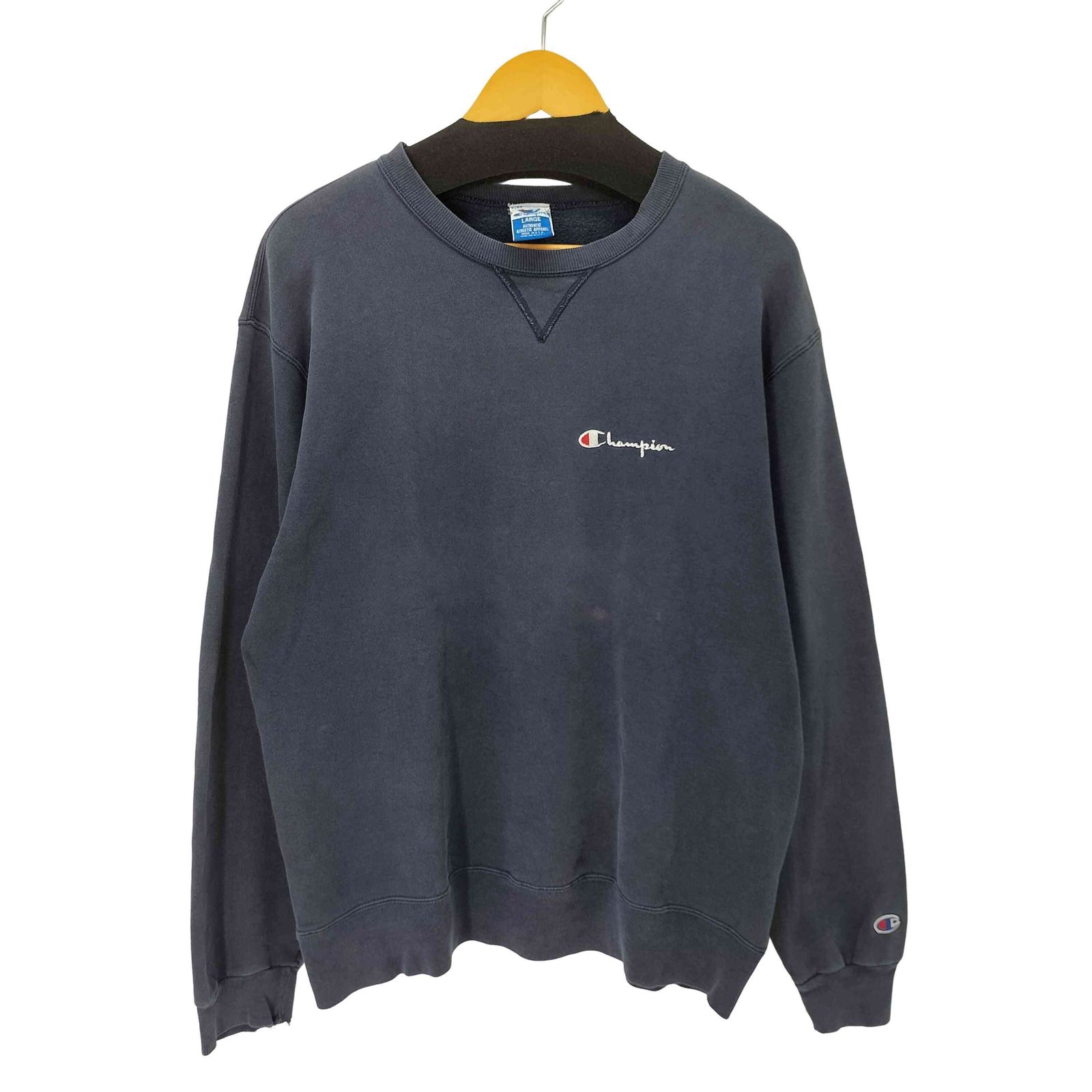 チャンピオン Champion 90S USA製 刺繍タグ 前V クルーネック 