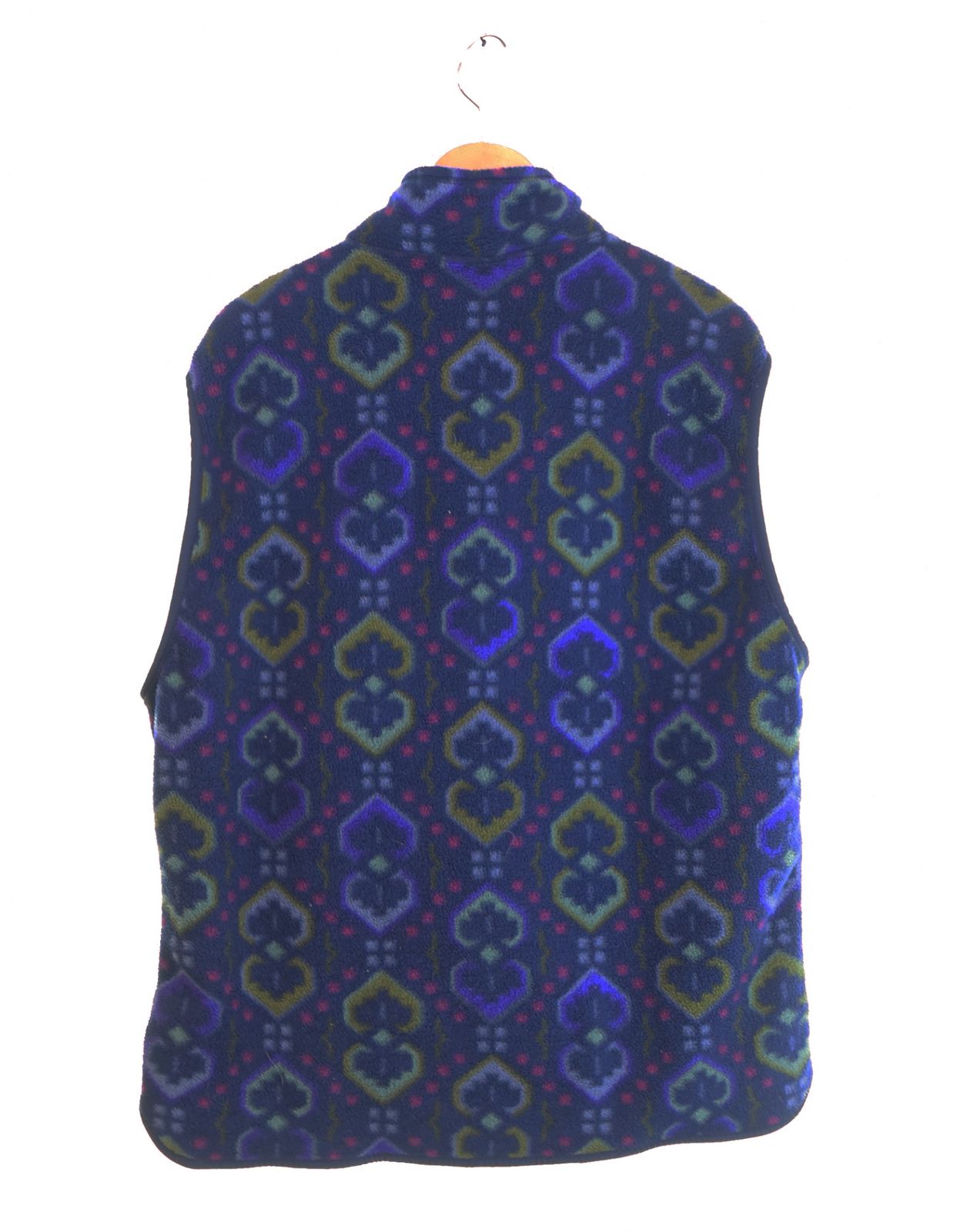 パタゴニア PATAGONIA 90s フリースベスト タペストリー柄 USA製