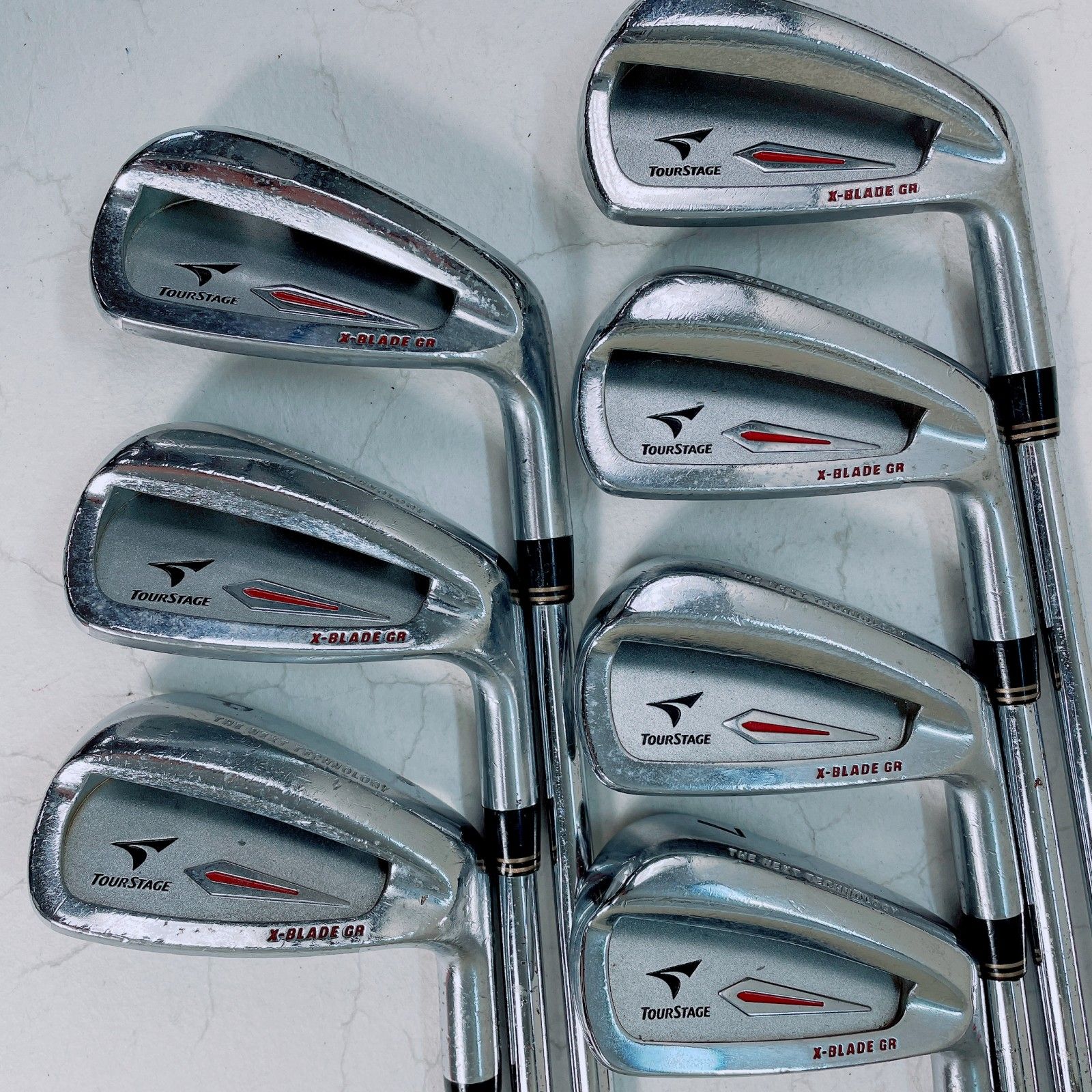 中古】ツアーステージ X-BLADE GR 4-9.P 7本 アイアンセット(Dynamic 