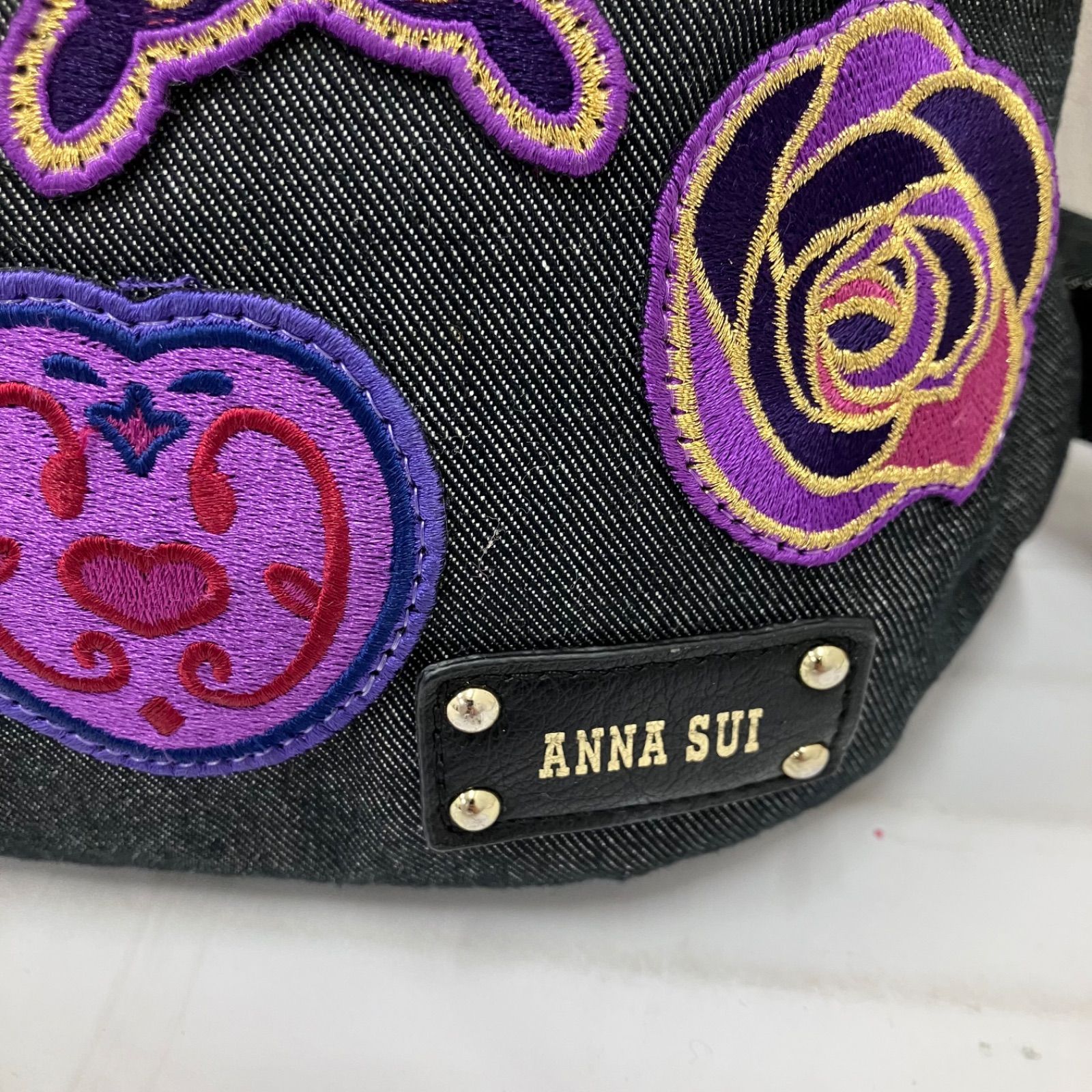 1415 ANNA SUI アナスイ ショルダーバッグ 2way リュック マキア 