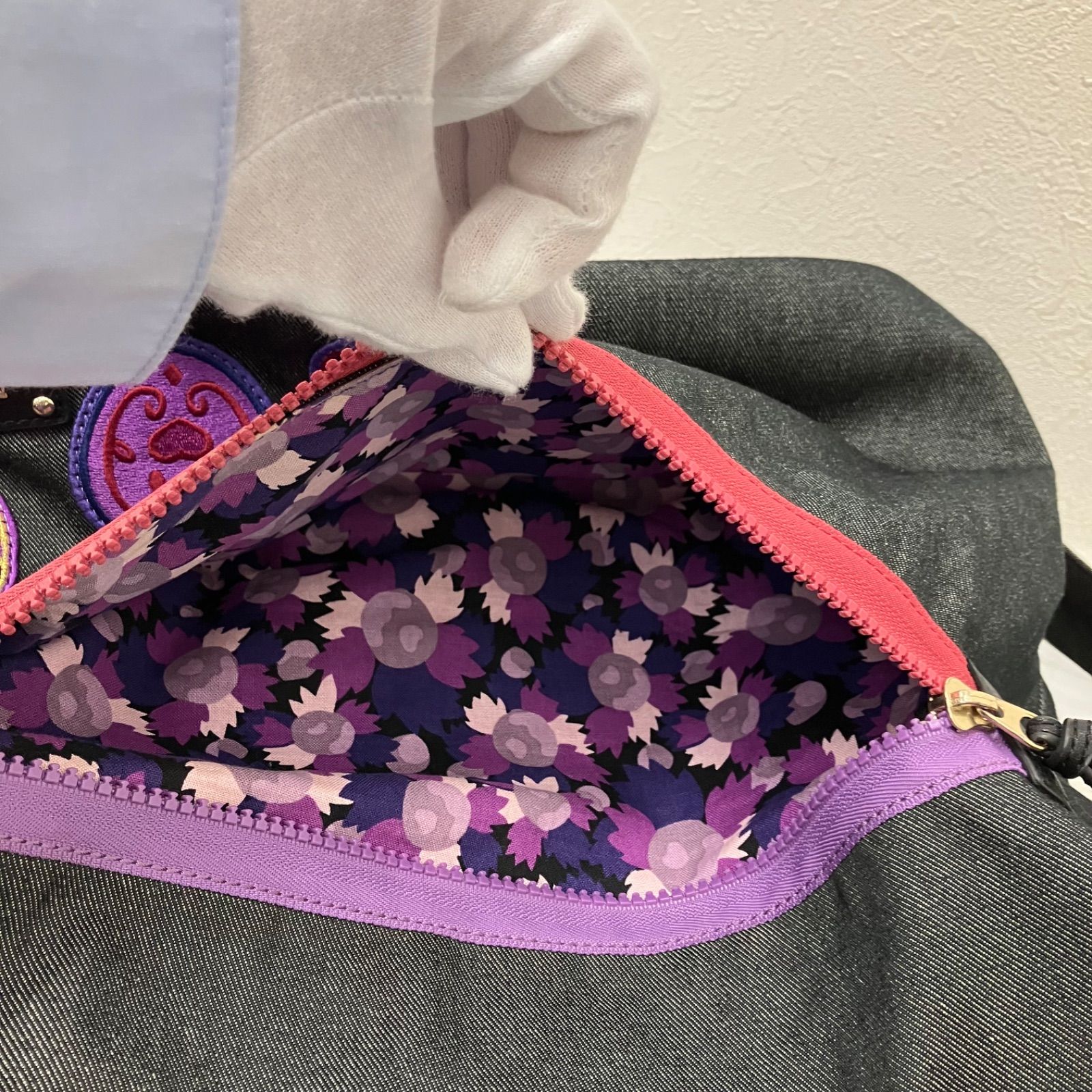1415 ANNA SUI アナスイ ショルダーバッグ 2way リュック マキア 