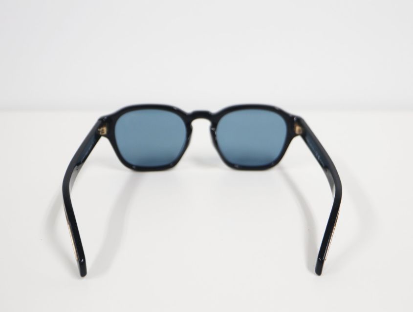 プラダ PRADA メタルプラーク SPRA16-F ブラック ブルーレンズ 53□21