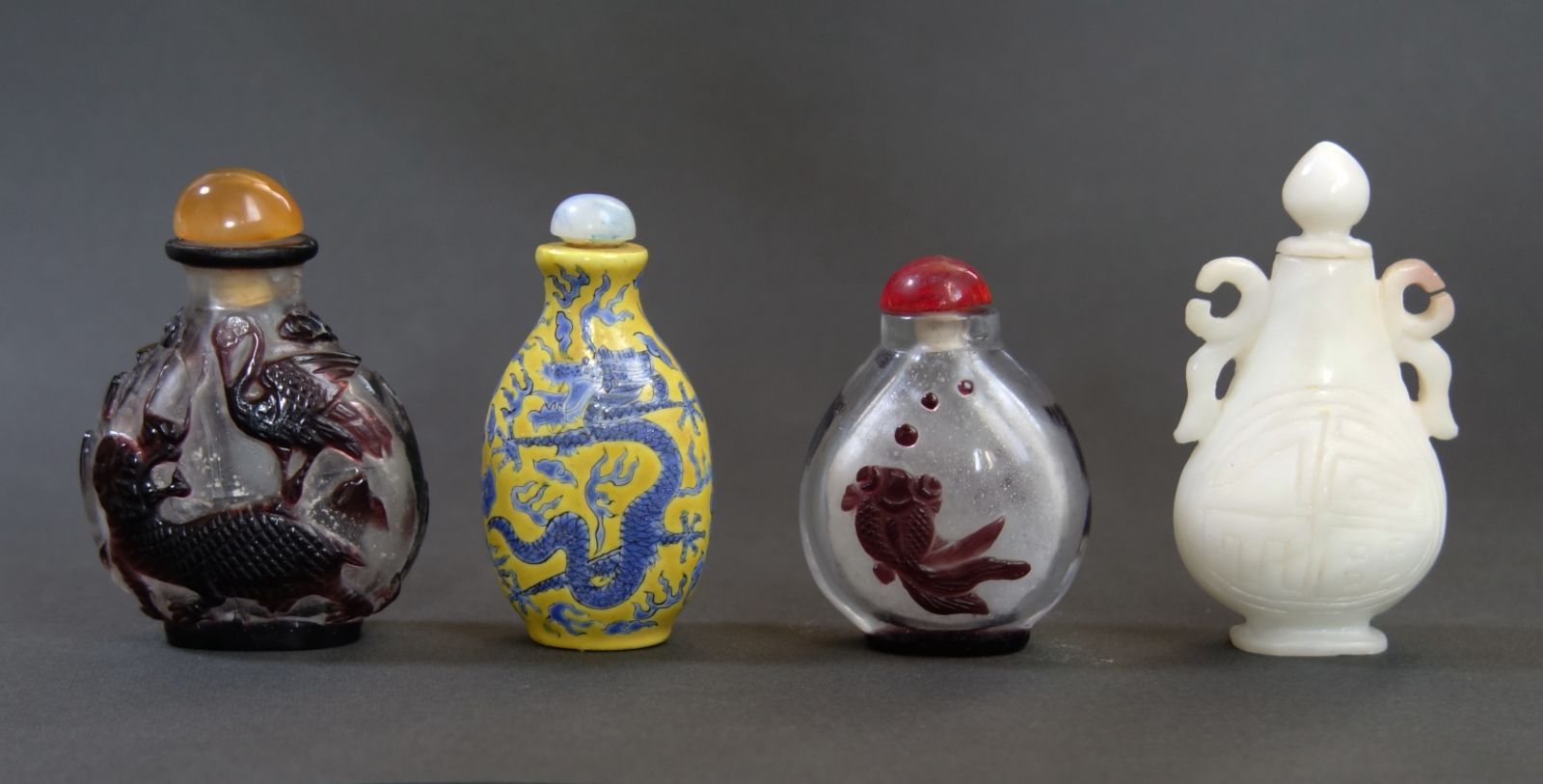 清時代 鼻煙壺 瑪瑙独特な天然模様 細工 中国美術 コレクション 天然石