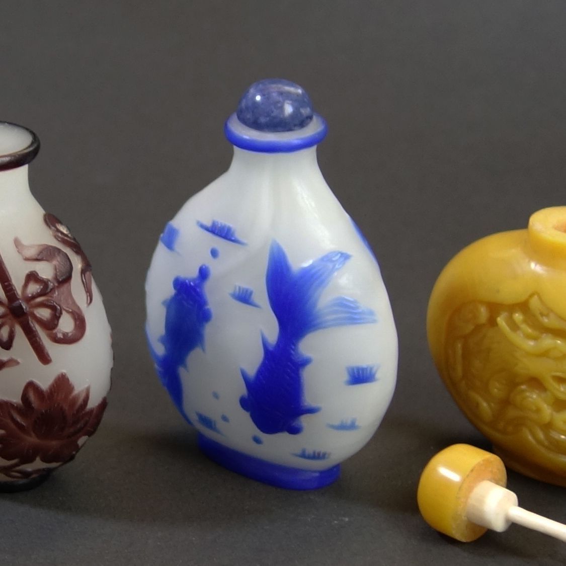 清時代 鼻煙壺 瑪瑙独特な天然模様 細工 中国美術 コレクション 天然石
