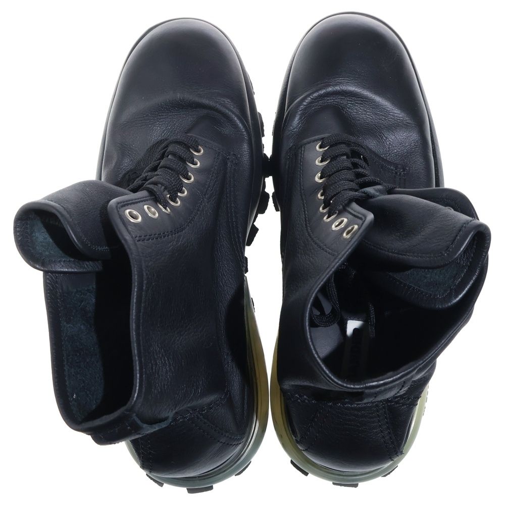 靴 JIL SANDER Silk Elba Boot Black JIL SANDER (ジルサンダー) Silk Elba Boot レザーハイカットブーツ