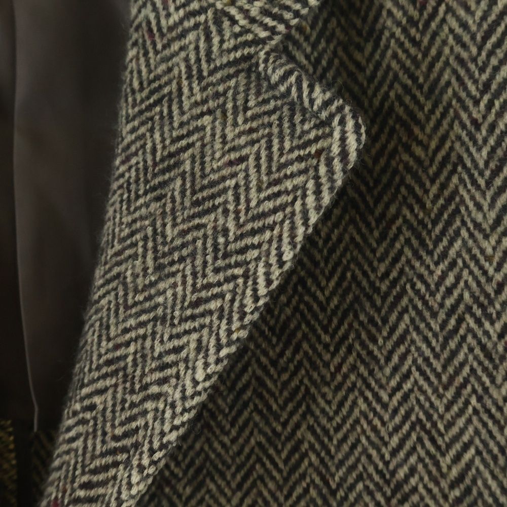 RALPH LAUREN (ラルフローレン) カシミヤ混 ウール ヘリンボーン 3B 