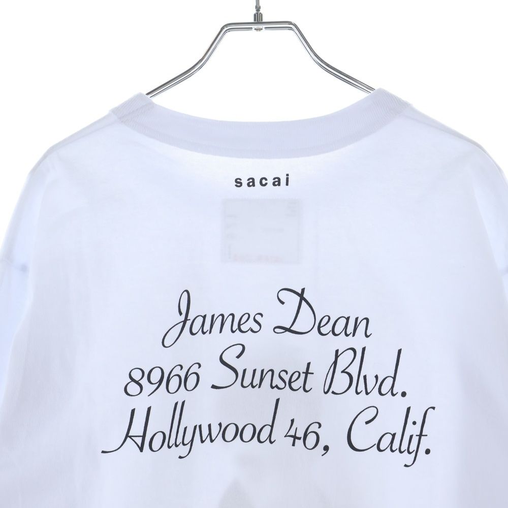 Sacai サカイ 25SS James Dean L/S T-shirt ジェームスディーン プリントTシャツ 長袖カットソー ホワイト 25-0921S Sacai (サカイ) 25SS James Dean L/S T-shirt ジェームスディーン