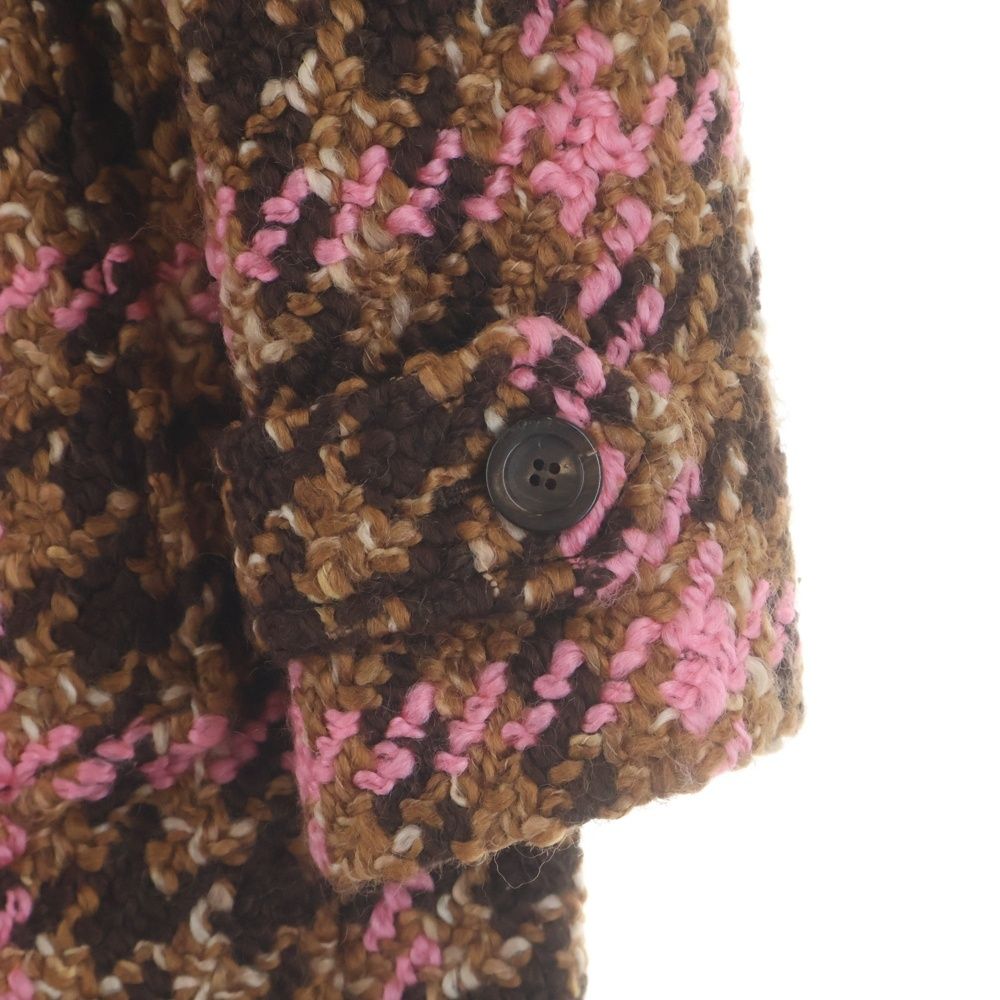 miumiu (ミュウミュウ) 18AW ウールツイード チェック総柄 4B ステン