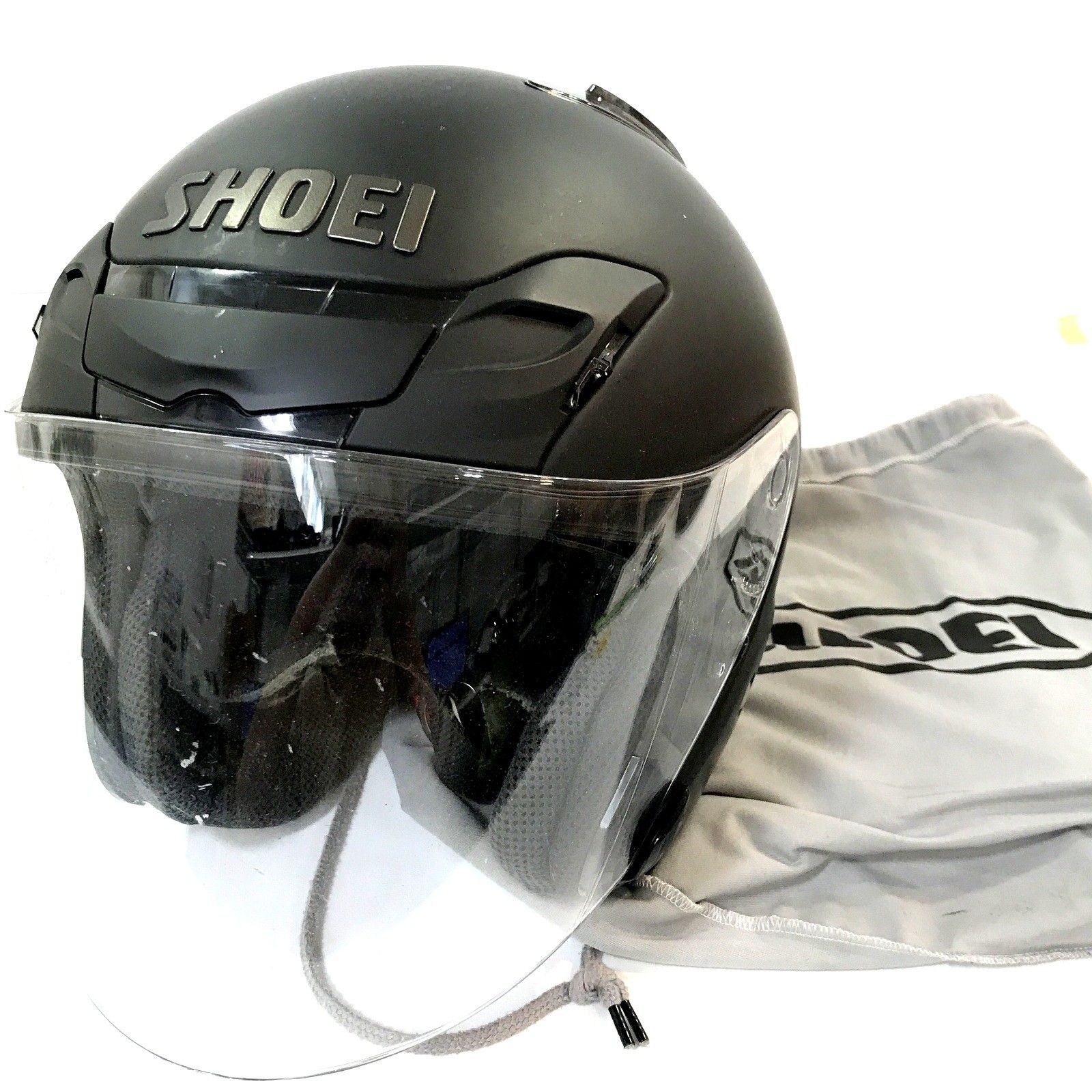SHOEI 黒 ジェットヘルメット 収納袋付き SHOEI マットブラック ジェットヘルメット 【公式通販】