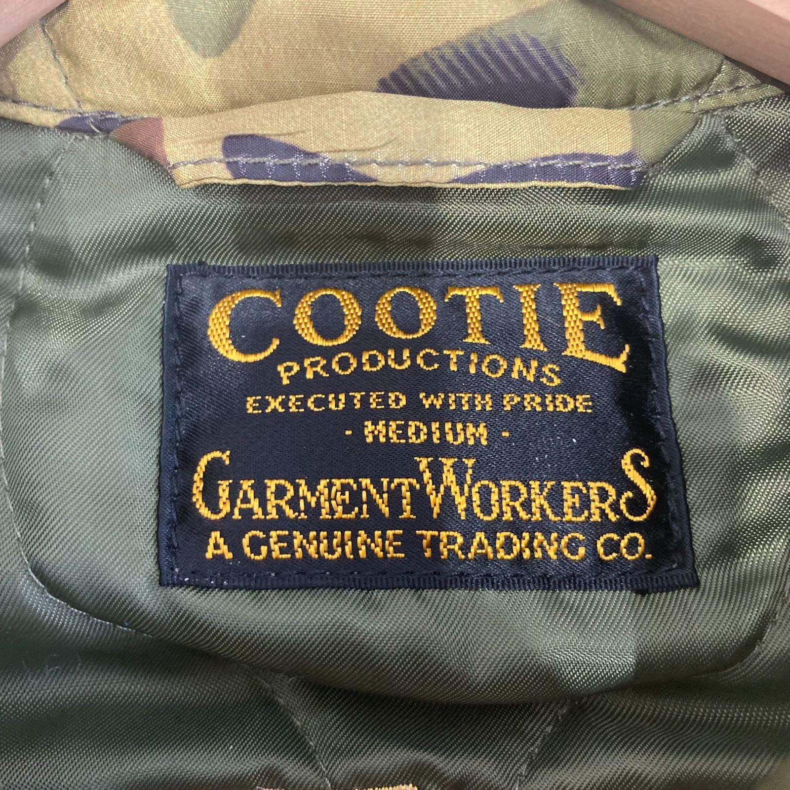 COOTIE GLORY BOUND クーティ ワッペン 刺繍 キルティング カモ 