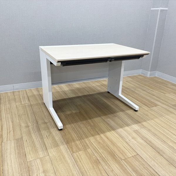 コクヨ 平デスク 事務机 iS 引出し付 オフィスデスク W1000 D700 プレーン