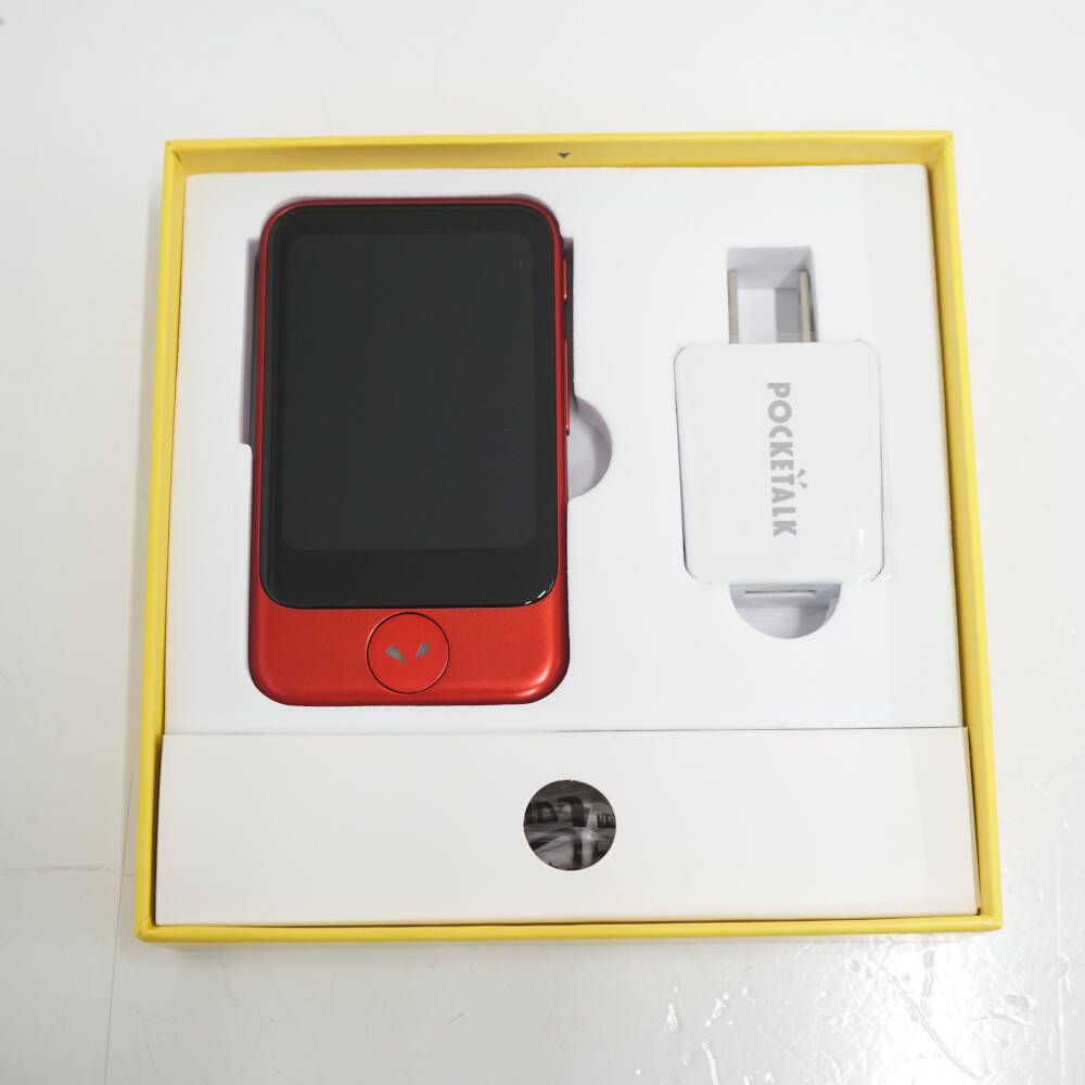 POCKETALK S レッド グローバル通信（有効期限：2027年9月4日 PM 11:59 